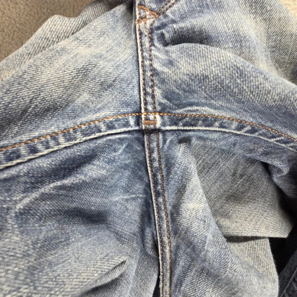 Diesel Jeans Mens 33x34 Blue Iakop Regular Slim Tapered Button Fly 0805Q